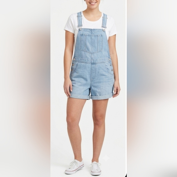 twik Denim - 🌷Twik by Simons Organic Cotton Denim Shortalls Overalls Light Wash🌷size:S